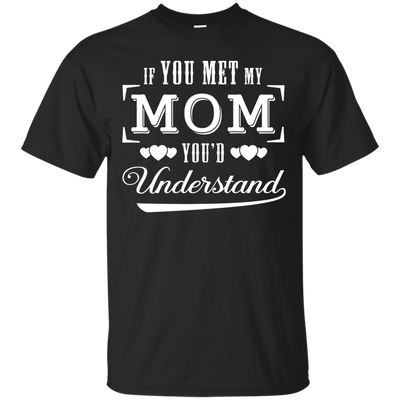 If You Meet My Mom You'd Understand-T-Shirt & Hoodie-Classic T-Shirt-Black