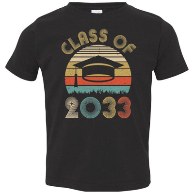 Class Of 2033 Grow With Me Graduation First Day Of School Youth-Youth Shirt-Toddler T-Shirt-Black
