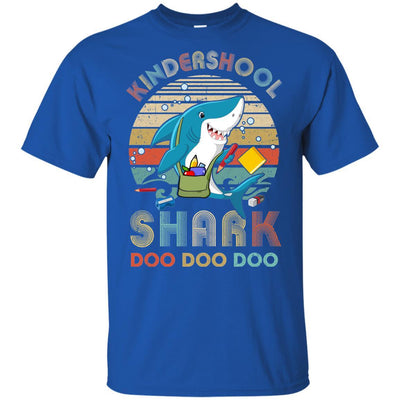 Kindergarten Shark Doo Doo Doo Funny Back To School Youth-Youth Shirt-Youth T-Shirt-Royal