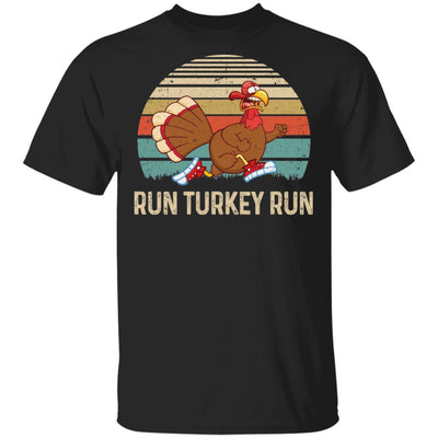 Run Like A Turkey On Thanksgiving Funny Running Runner Gift-T-Shirt & Sweatshirt-Classic T-Shirt-Black