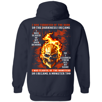 I BECAME THE MONSTER LIKE THAT T Shirt-T-Shirt & Hoodie-Pullover Hoodie-Navy