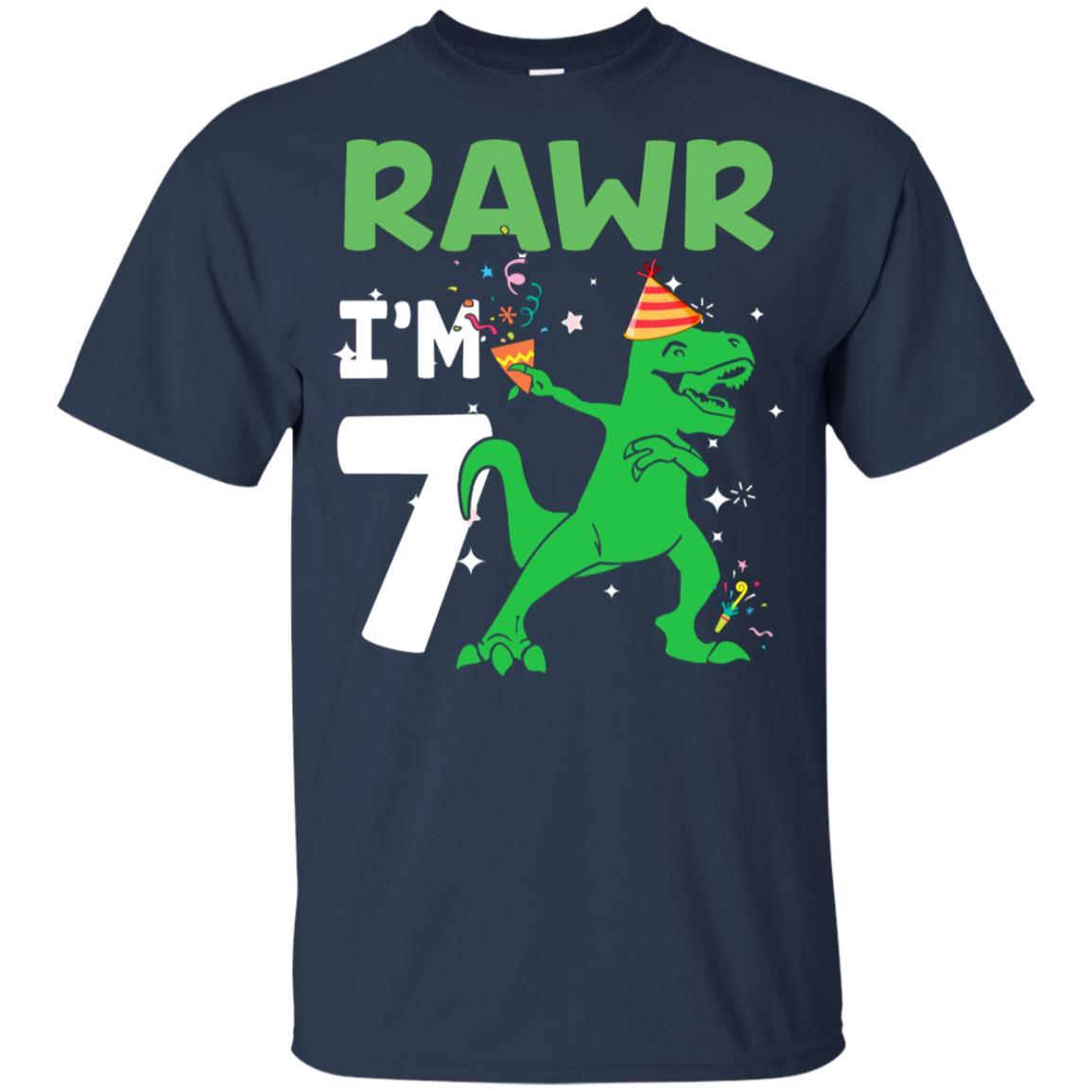 Rawr I'm 9 Birthday Gifts 2012 Dinosaur For Boys Youth-Youth Shirt-Youth T-Shirt-Navy