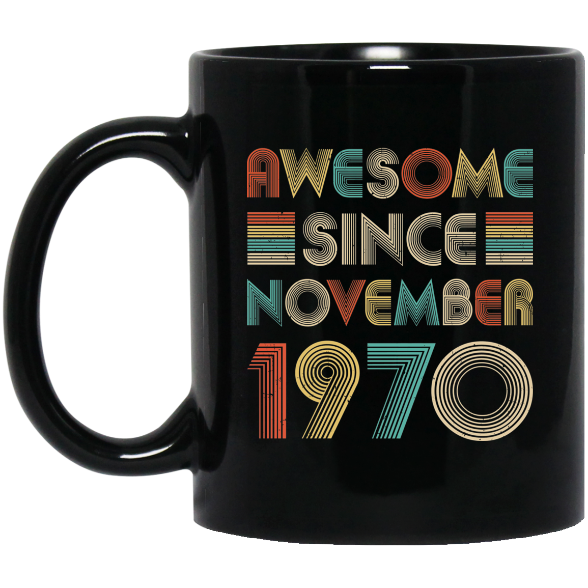 Awesome Since November 1970 Vintage 52th Birthday Gifts Mug
