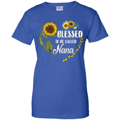Blessed To Be Called Nana Sunflower Mothers Day Gift-T-Shirt & Tank Top-Women's T-Shirt-Royal
