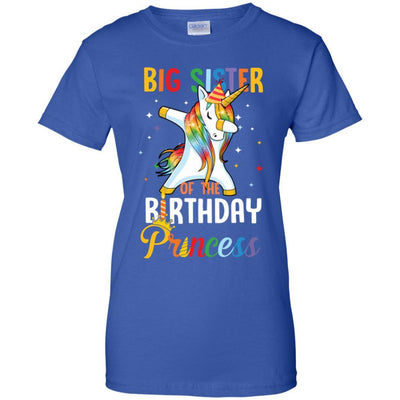 Proud Big Sister Of A Birthday Princess Unicorn Dab-T-Shirt & Hoodie-Women's T-Shirt-Royal