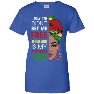 Juneteenth Is My Independence Day Not July 4Th-T-Shirt & Tank Top-Women's T-Shirt-Royal