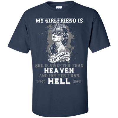 My Girlfriend Is Tattooted-T-Shirt & Hoodie-Classic T-Shirt-Navy