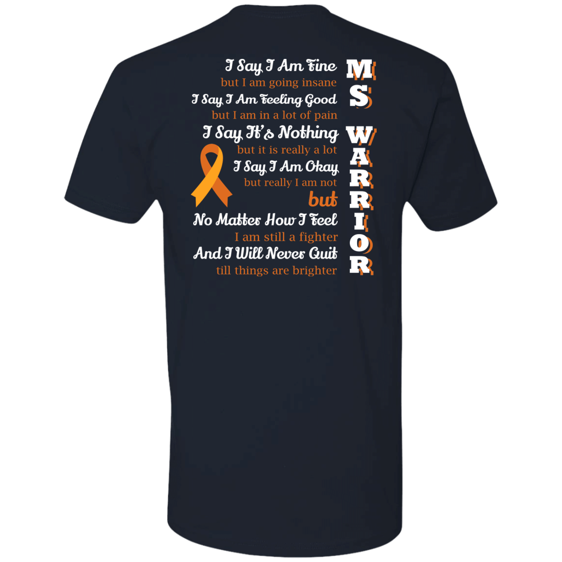 Multiple Sclerosis Warrior-T-Shirt & Hoodie-Premium T-Shirt-Midnight Navy