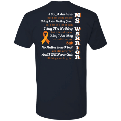 Multiple Sclerosis Warrior-T-Shirt & Hoodie-Premium T-Shirt-Midnight Navy