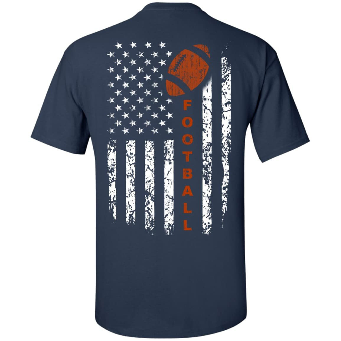 American Football Flag-T-Shirt & Hoodie-Classic T-Shirt-Navy