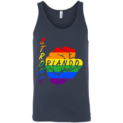 Strong Orlando LGBT-T-Shirt & Hoodie-Unisex Tank-Navy