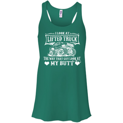 I Look At Lifted Truck-T-Shirt & Hoodie-Women's Flowy Racerback Tank-Kelly