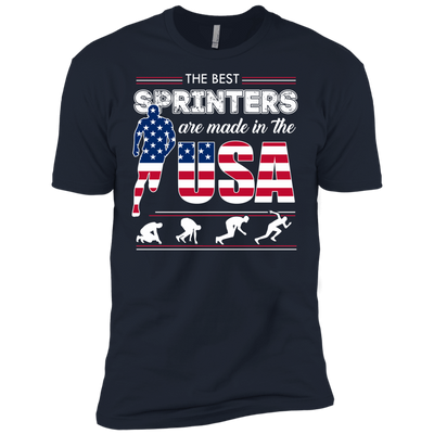The Best Sprinters USA-T-Shirt & Hoodie-Premium T-Shirt-Midnight Navy