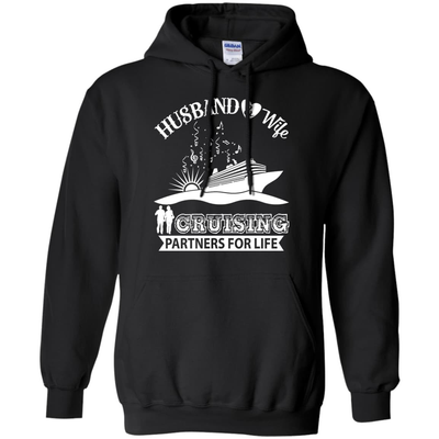 Husband And Wife Cruising Partners For Life-T-Shirt & Hoodie-Pullover Hoodie-Black