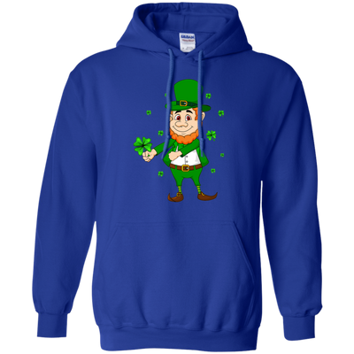 Floss Dance Leprechaun St Patricks Day Flossing-T-Shirt & Hoodie-Pullover Hoodie-Royal