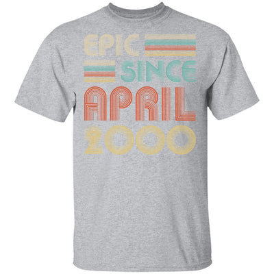 Epic Since April 2000 Vintage 21th Birthday Gifts-T-Shirt & Hoodie-Classic T-Shirt-Sport Grey