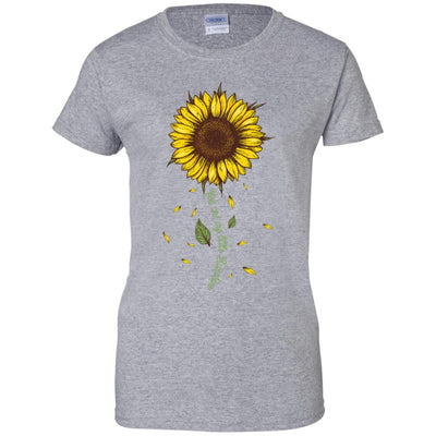 You Are My Little Sunshine Sunflower-T-Shirt & Hoodie-Women's T-Shirt-Sport Grey