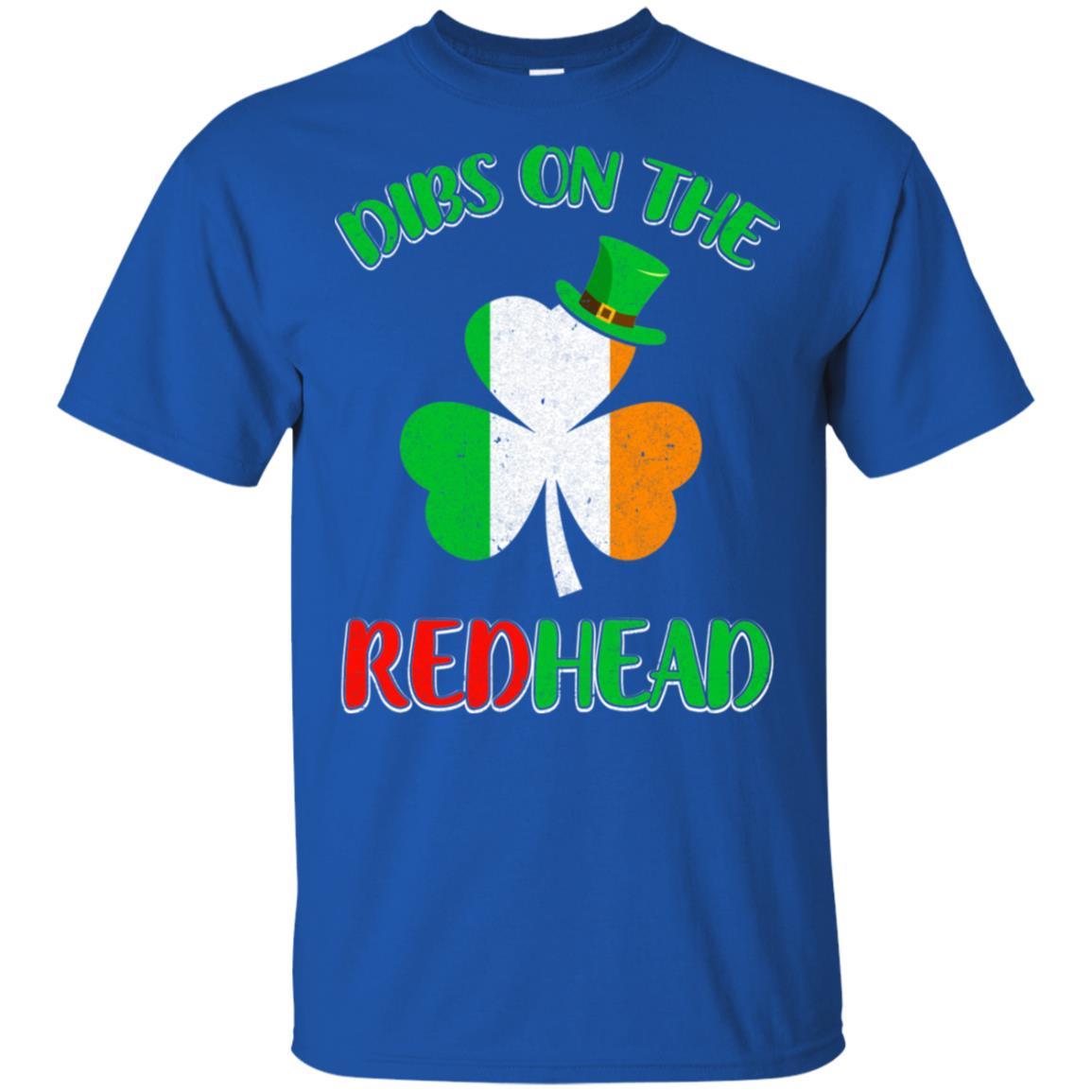 Dibs On The Redhead Funny St Patricks Day Drinking-T-Shirt & Hoodie-Classic T-Shirt-Royal