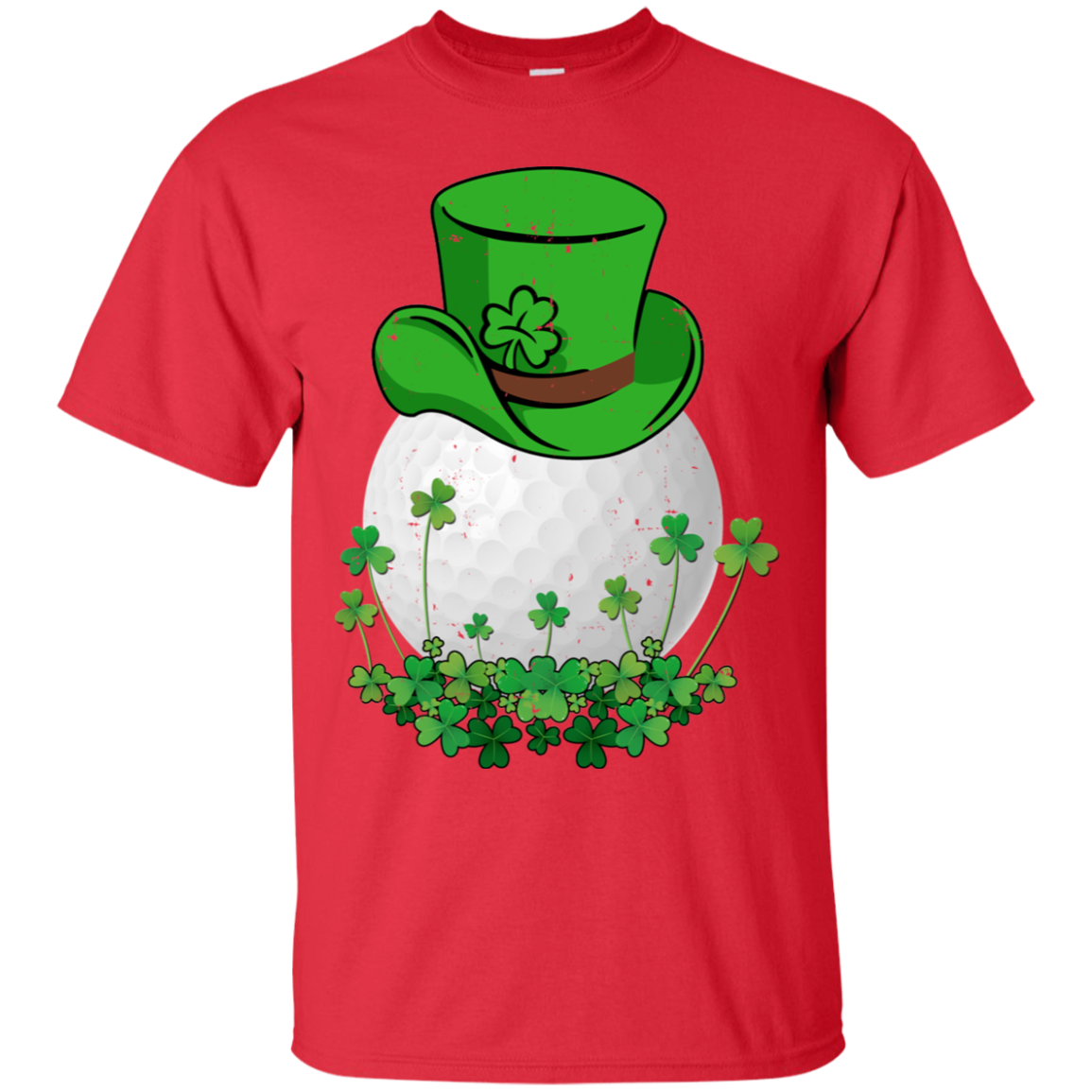 Shamrock Golf Leprechaun St Patricks Day-T-Shirt & Hoodie-Classic T-Shirt-Red