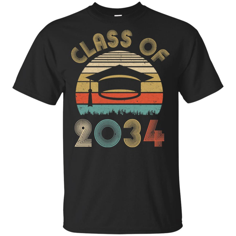 Class Of 2034 Grow With Me Graduation First Day Of School Youth-Youth Shirt-Youth T-Shirt-Black
