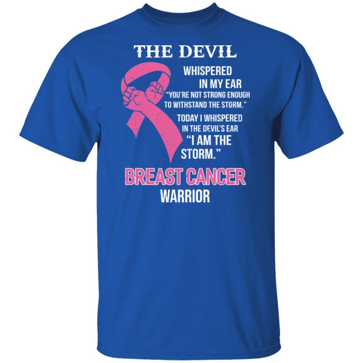 I Am The Storm Support Breast Cancer Awareness-T-Shirt & Hoodie-Classic T-Shirt-Royal