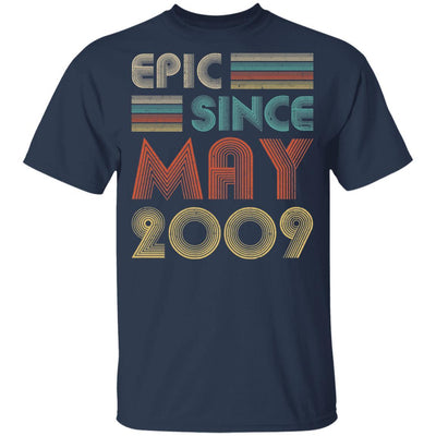 Epic Since May 2009 Vintage 12th Birthday Gifts Youth-Youth Shirt-Youth T-Shirt-Navy