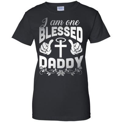 I Am One Blessed Daddy-T-Shirt & Hoodie-Women's T-Shirt-Black