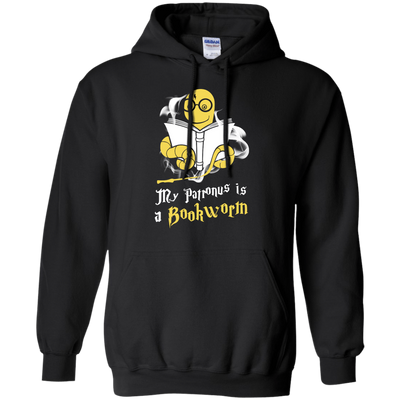 My Patronus Is A Bookworm T Shirt-T-Shirt & Hoodie-Pullover Hoodie-Black