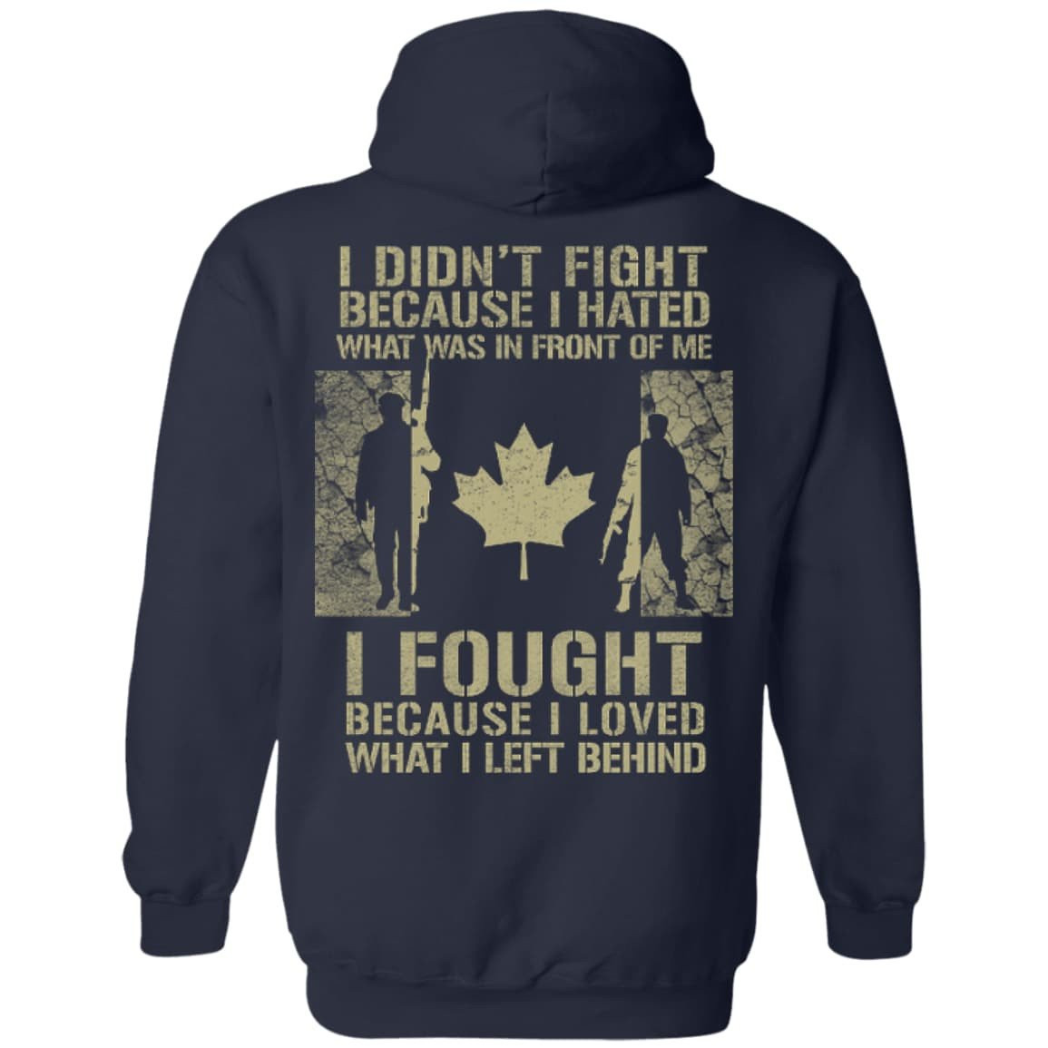Canada Veteran Affairs-T-Shirt & Hoodie-Pullover Hoodie-Navy