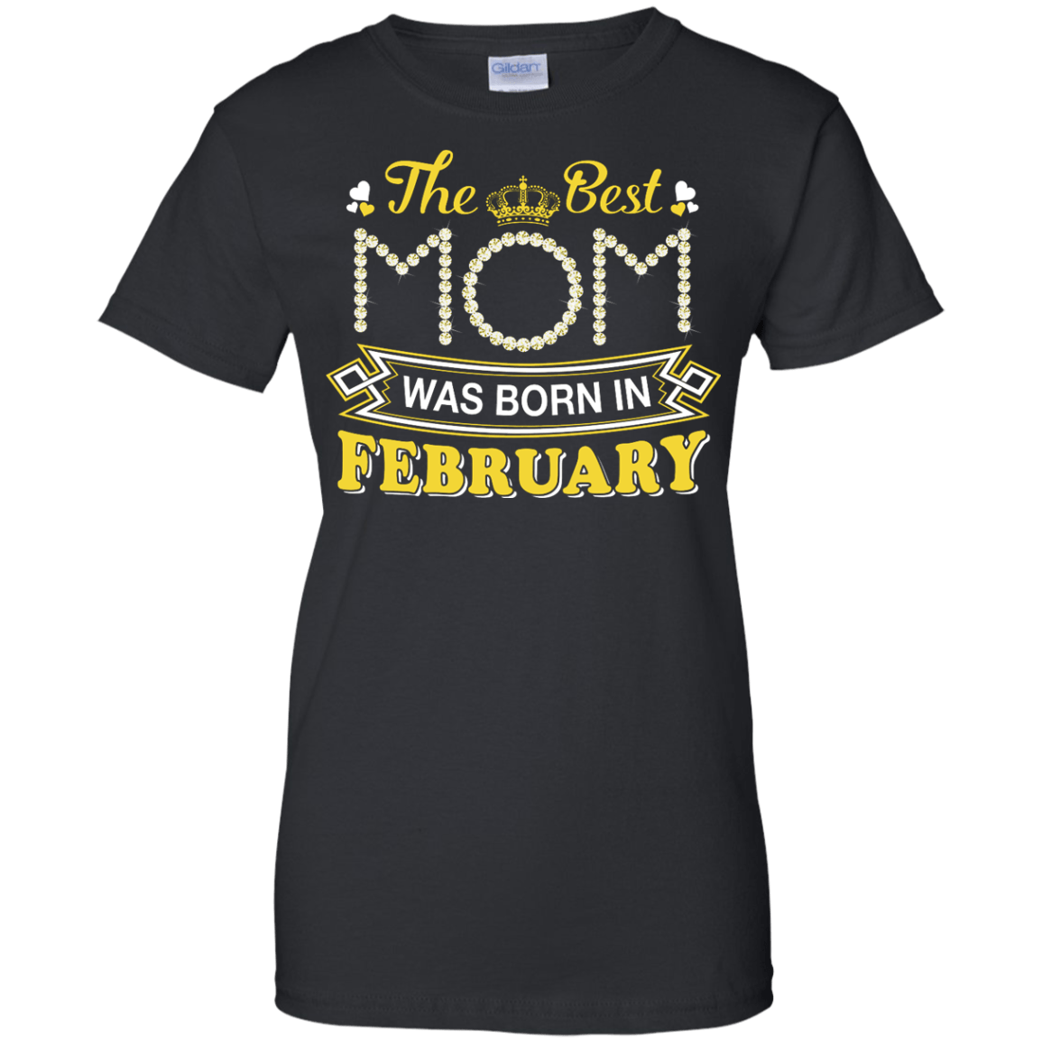 The Best Mom Was Born In February-T-Shirt & Hoodie-Women's T-Shirt-Black