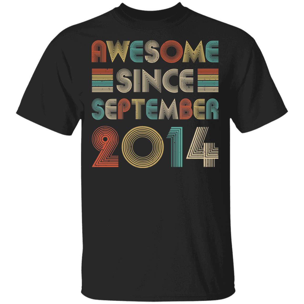 Awesome Since September 2014 Vintage 8th Birthday Gifts Youth