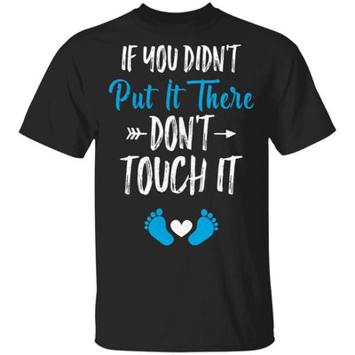 Soon To Be Mommy 2021 Gender Blue If You Didn't Put It There-T-Shirt & Hoodie-Classic T-Shirt-Black