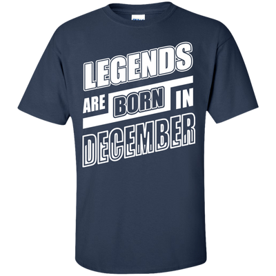Legends are born in DECEMBER-T-Shirt & Hoodie-Classic T-Shirt-Navy