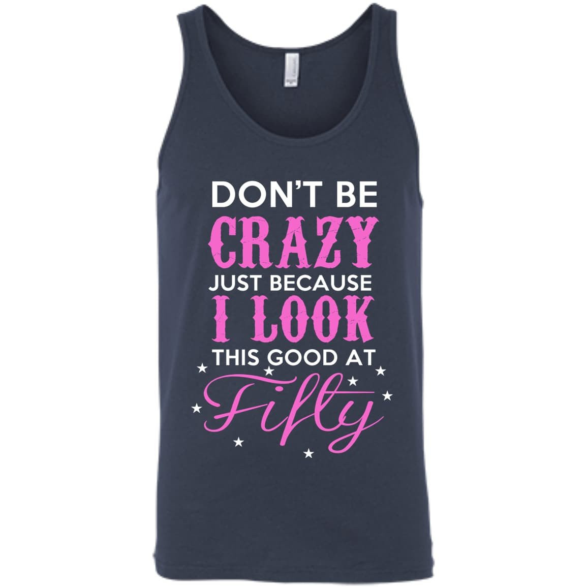 GOOT AT FIFTY-T-Shirt & Hoodie-Unisex Tank-Navy