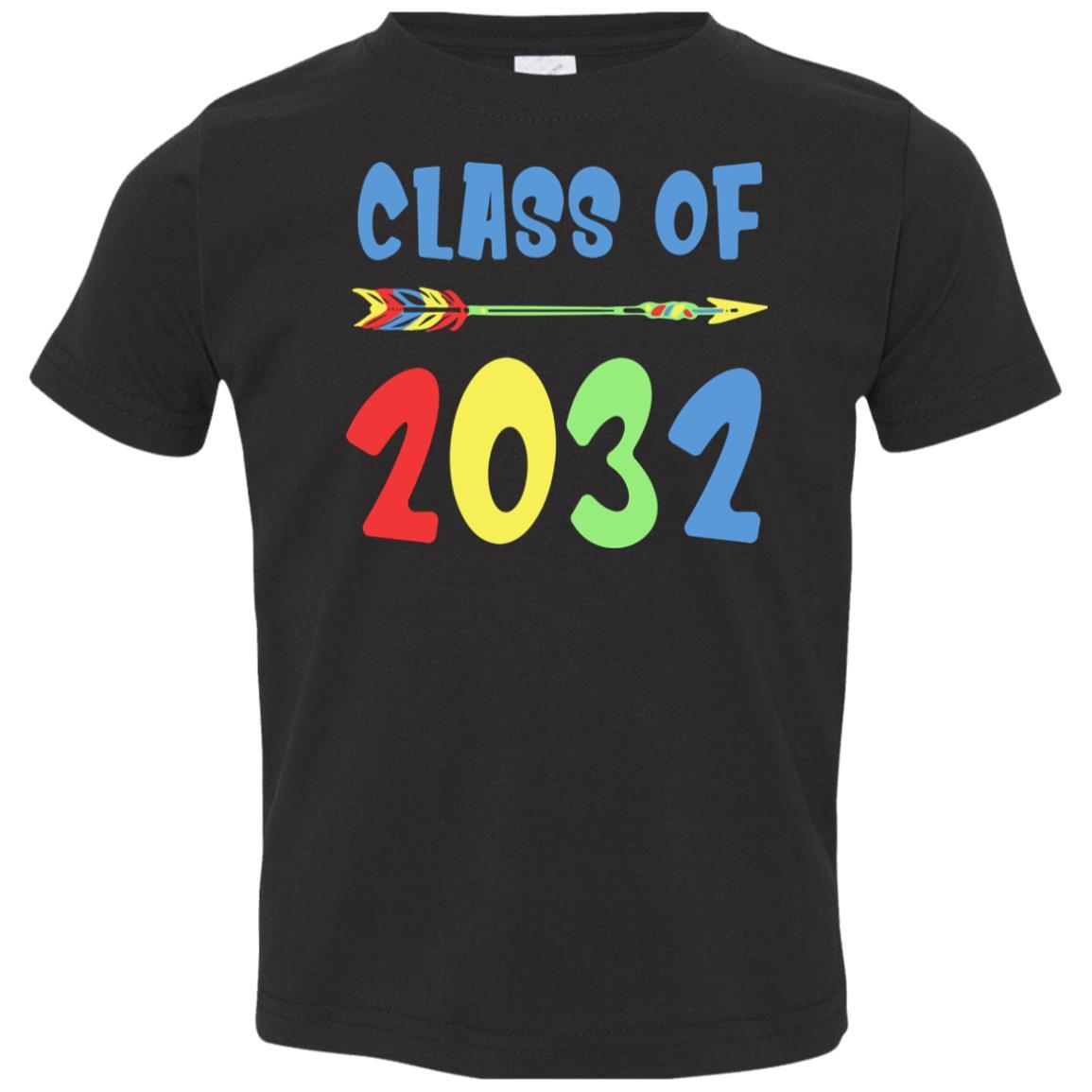 Class Of 2032 Grow With Me Pre-K First Day Of School Youth-Youth Shirt-Toddler T-Shirt-Black
