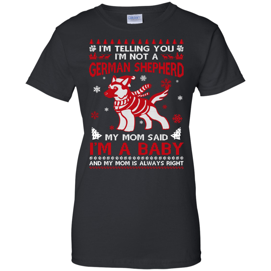 I'm Telling You I'm Not A German Shepherd-T-Shirt & Hoodie-Women's T-Shirt-Black