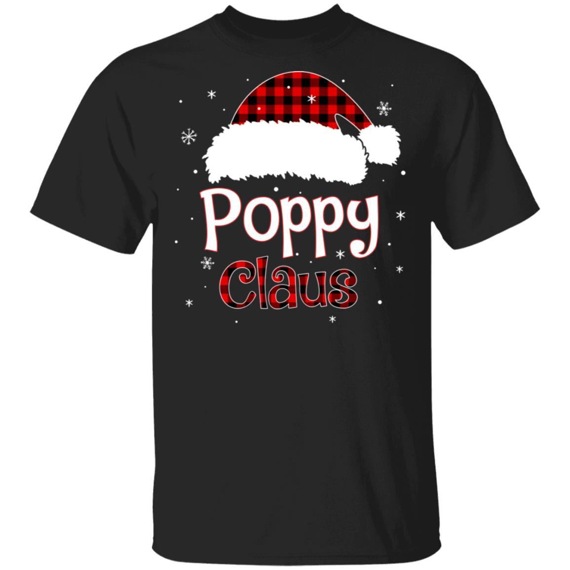 Santa Poppy Claus Red Plaid Family Pajamas Christmas Gift