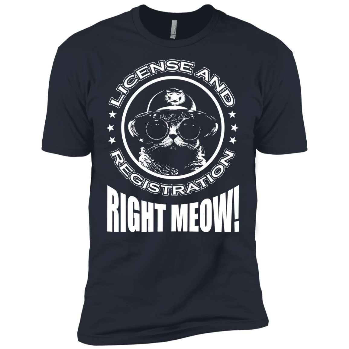License And Registration Meow-T-Shirt & Hoodie-Premium T-Shirt-Indigo