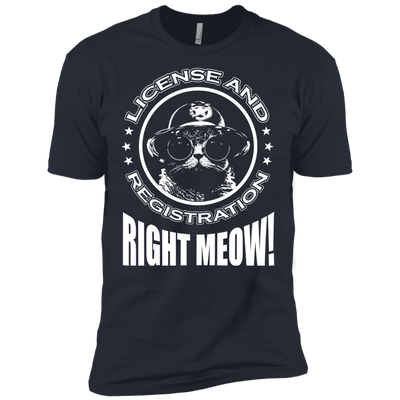 License And Registration Meow-T-Shirt & Hoodie-Premium T-Shirt-Indigo