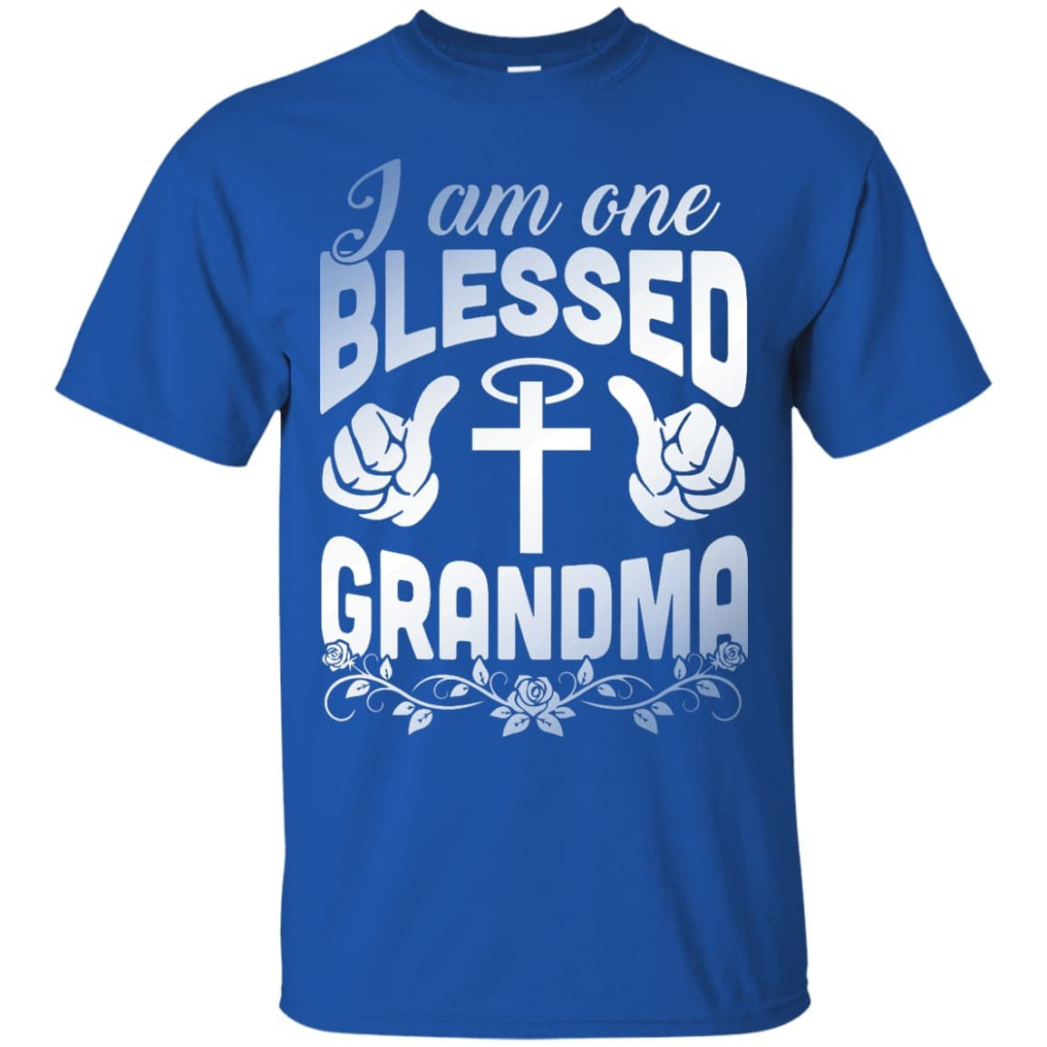 I Am One Blessed Grandma-T-Shirt & Hoodie-Classic T-Shirt-Royal
