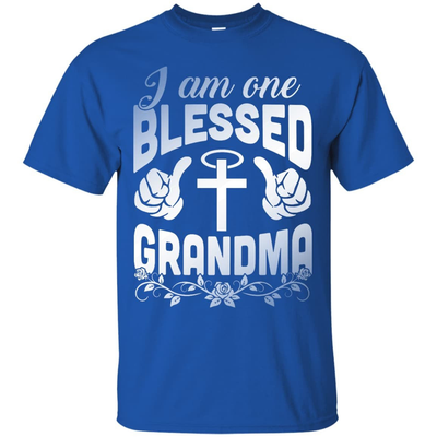 I Am One Blessed Grandma-T-Shirt & Hoodie-Classic T-Shirt-Royal