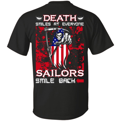 Death Smiles At Everyone Sailors Smile Back-T-Shirt & Hoodie-Classic T-Shirt-Black