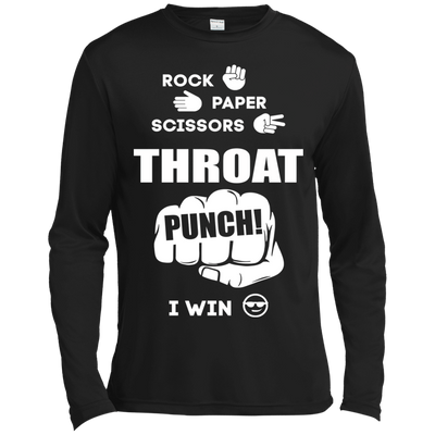 Throat Punch - I Win-T-Shirt & Hoodie-Long Sleeve T-Shirt-Black