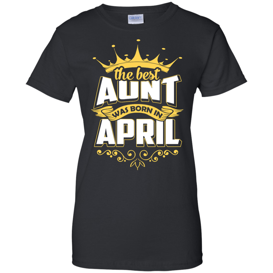 The Best Aunt Was Born In April-T-Shirt & Hoodie-Women's T-Shirt-Black