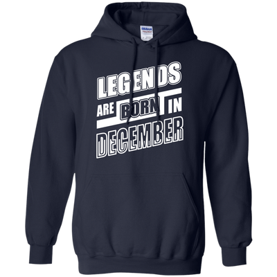 Legends are born in DECEMBER-T-Shirt & Hoodie-Pullover Hoodie-Navy