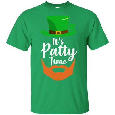 It's Patty Time Bearded Man St Patrick's Day-T-Shirt & Hoodie-Classic T-Shirt-Irish Green