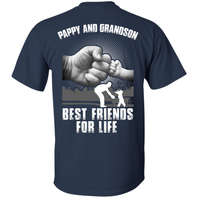 Pappy And Grandson Best Friends For Life-T-Shirt & Hoodie-Classic T-Shirt-Navy