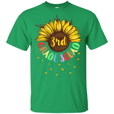 Sunflower 3rd Grade Squad First Grade Teacher Youth-Youth Shirt-Youth T-Shirt-Irish Green
