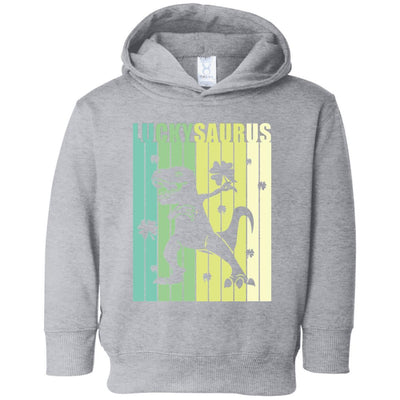 Happy St Pat Rex Day Dinosaur T-Rex Kids Patricks Day Youth-Youth Shirt-Toddler Fleece Hoodie-Heather Grey