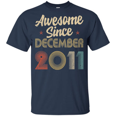 Awesome Since December 2011 Vintage 10th Birthday Gifts Youth-Youth Shirt-Youth T-Shirt-Navy
